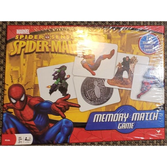 Spider Sense Spider-Man Memory Match Game by Cardinal 72 Cards - RARE! 2012! - Picture 1 of 12